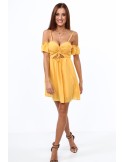 Honey dress with thin straps 1018 - Online store - Boutique